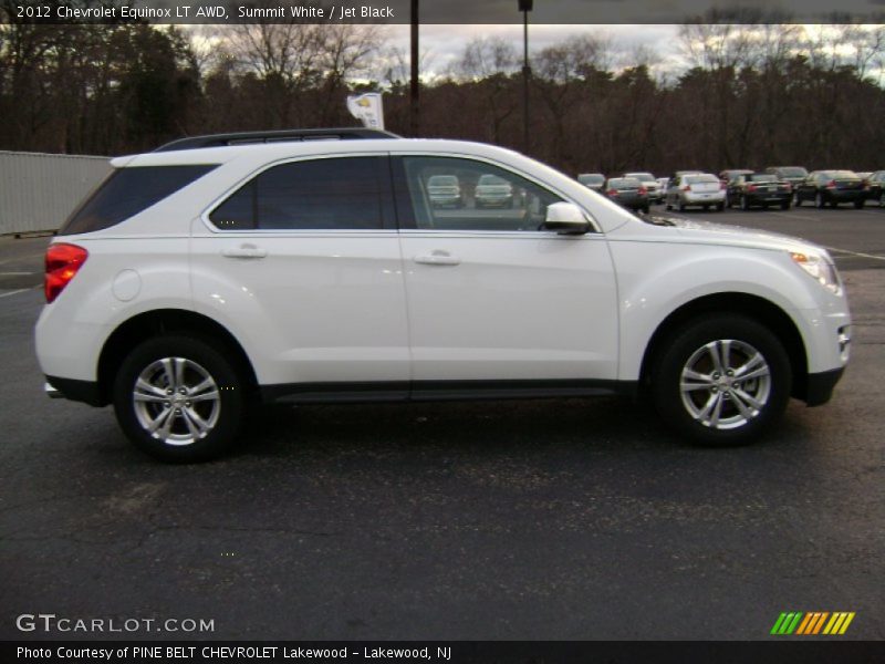 Summit White / Jet Black 2012 Chevrolet Equinox LT AWD