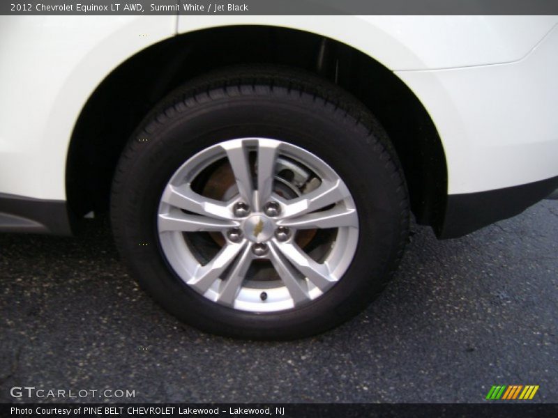 Summit White / Jet Black 2012 Chevrolet Equinox LT AWD