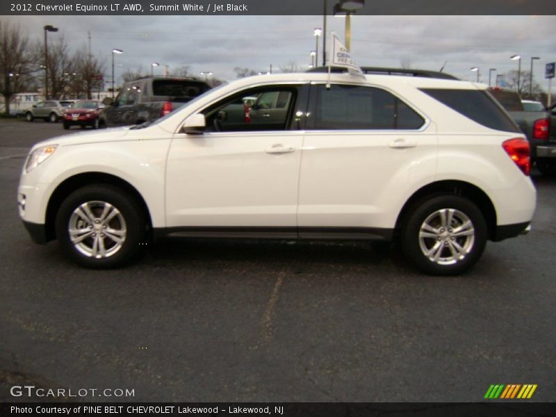 Summit White / Jet Black 2012 Chevrolet Equinox LT AWD