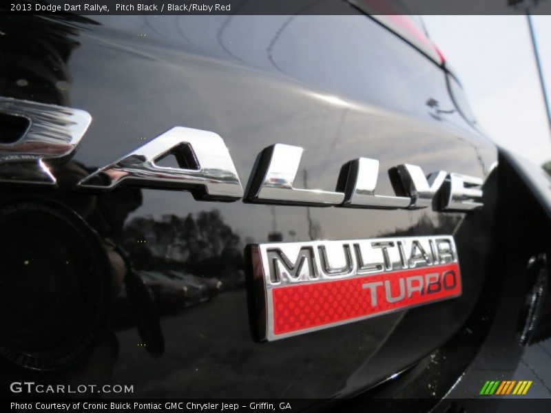 Pitch Black / Black/Ruby Red 2013 Dodge Dart Rallye