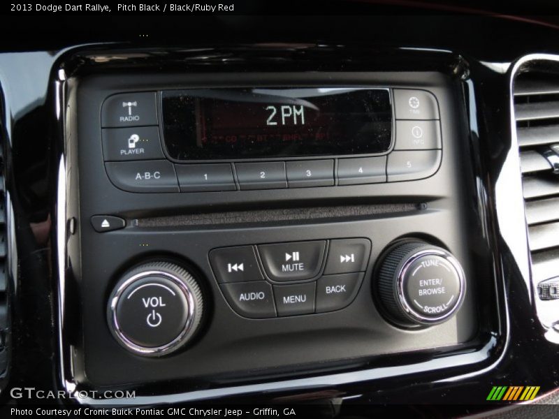 Pitch Black / Black/Ruby Red 2013 Dodge Dart Rallye