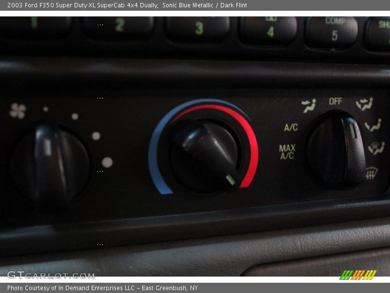 Sonic Blue Metallic / Dark Flint 2003 Ford F350 Super Duty XL SuperCab 4x4 Dually