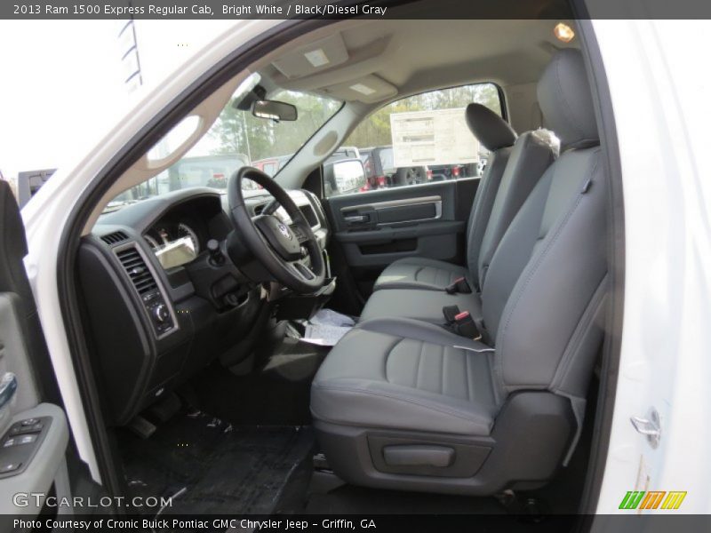 Bright White / Black/Diesel Gray 2013 Ram 1500 Express Regular Cab