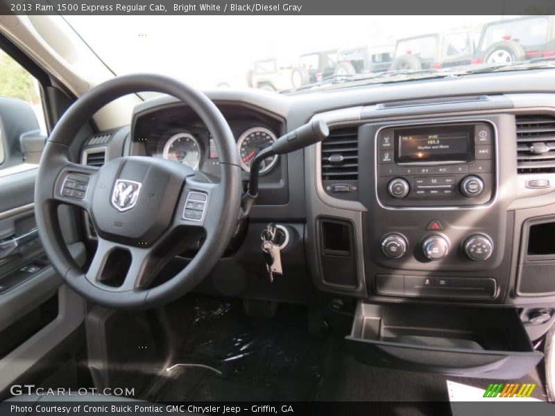 Bright White / Black/Diesel Gray 2013 Ram 1500 Express Regular Cab