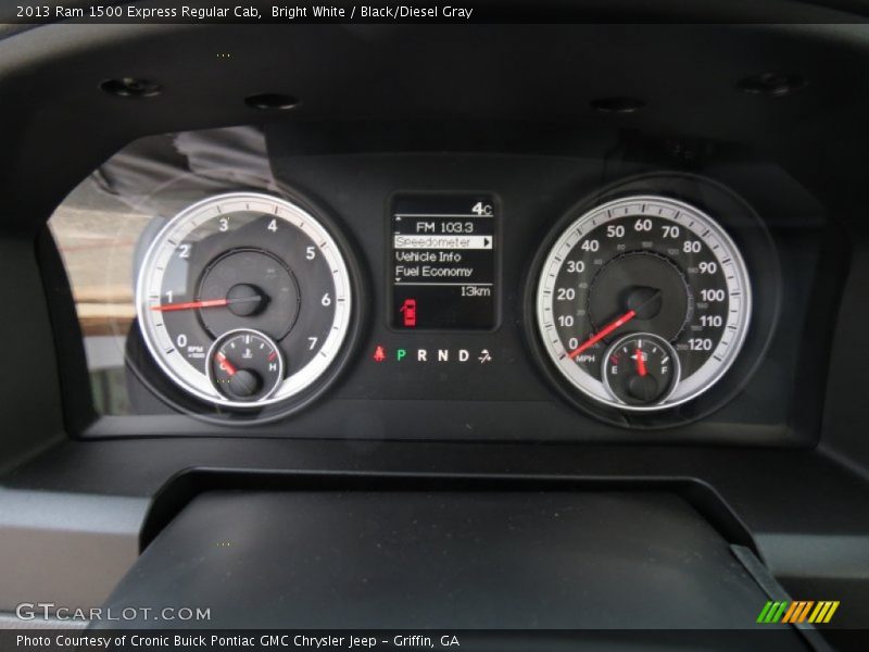 Bright White / Black/Diesel Gray 2013 Ram 1500 Express Regular Cab