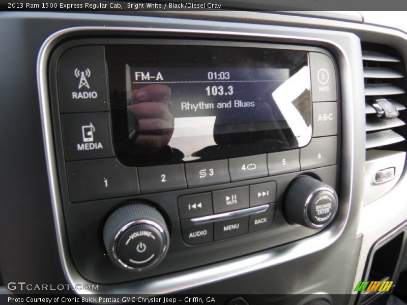 Bright White / Black/Diesel Gray 2013 Ram 1500 Express Regular Cab