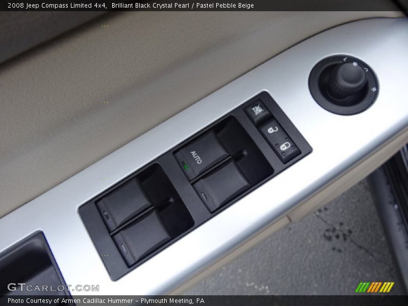 Brilliant Black Crystal Pearl / Pastel Pebble Beige 2008 Jeep Compass Limited 4x4