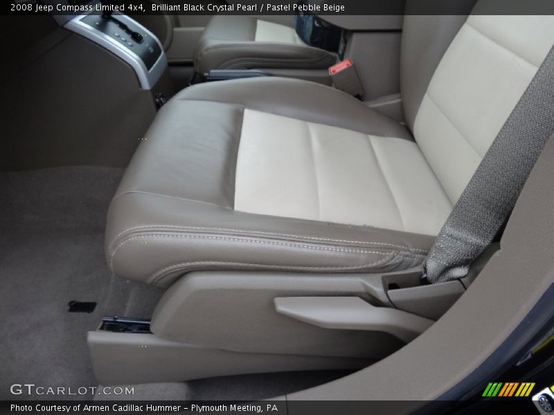Brilliant Black Crystal Pearl / Pastel Pebble Beige 2008 Jeep Compass Limited 4x4