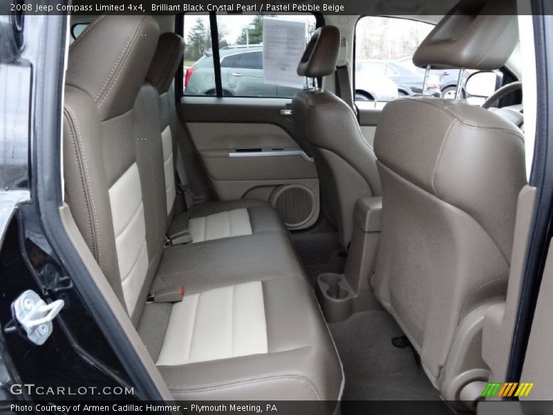 Brilliant Black Crystal Pearl / Pastel Pebble Beige 2008 Jeep Compass Limited 4x4