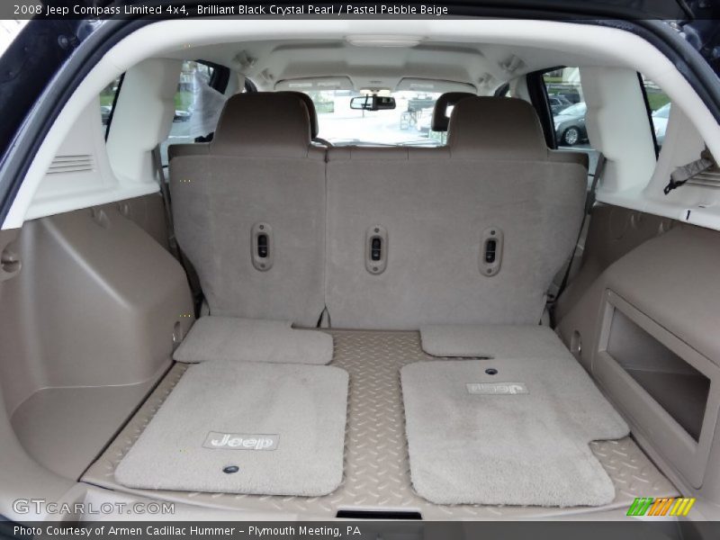 Brilliant Black Crystal Pearl / Pastel Pebble Beige 2008 Jeep Compass Limited 4x4