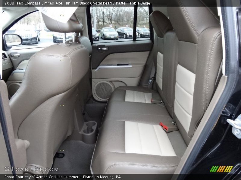 Brilliant Black Crystal Pearl / Pastel Pebble Beige 2008 Jeep Compass Limited 4x4