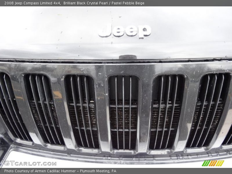 Brilliant Black Crystal Pearl / Pastel Pebble Beige 2008 Jeep Compass Limited 4x4