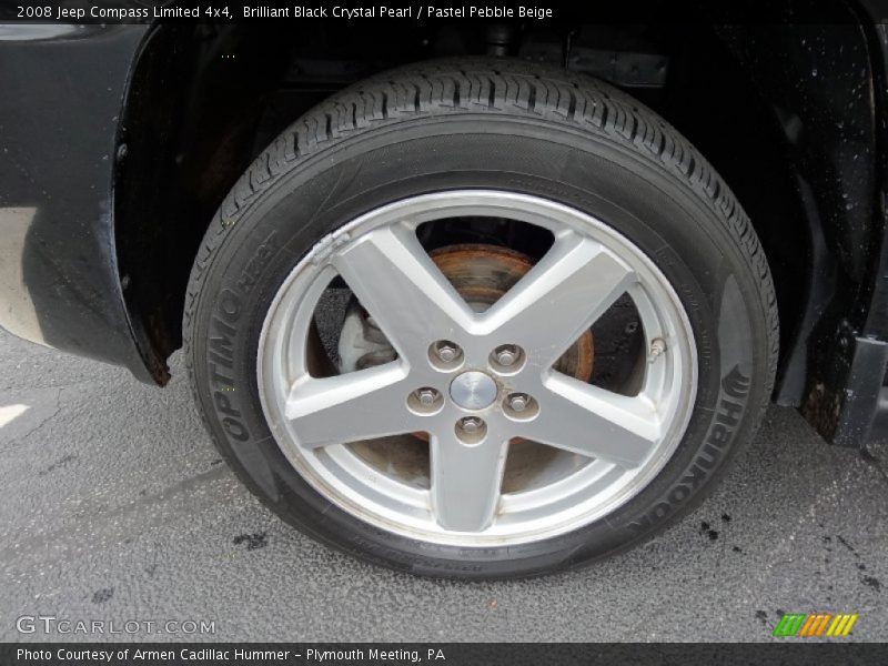 Brilliant Black Crystal Pearl / Pastel Pebble Beige 2008 Jeep Compass Limited 4x4