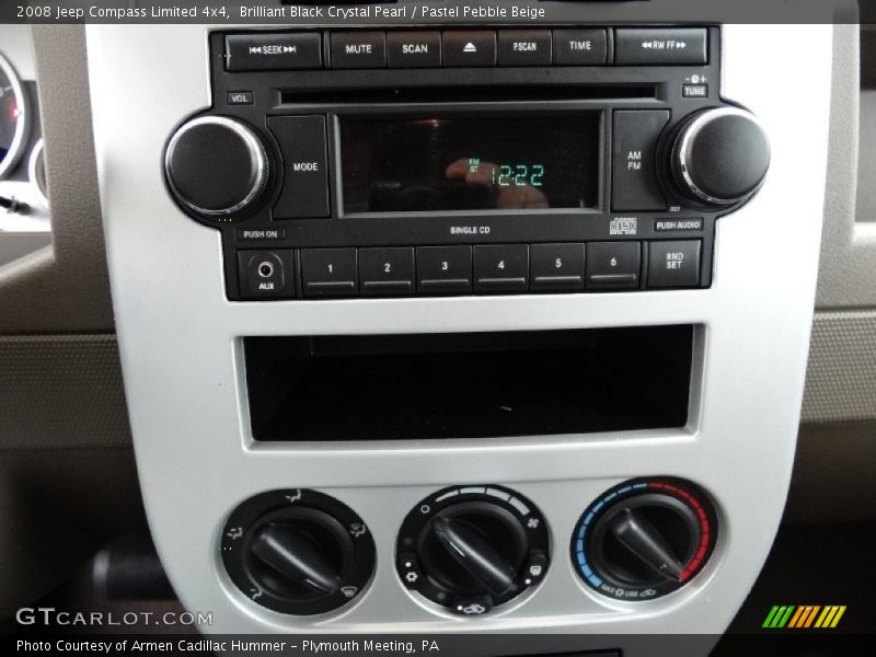 Brilliant Black Crystal Pearl / Pastel Pebble Beige 2008 Jeep Compass Limited 4x4