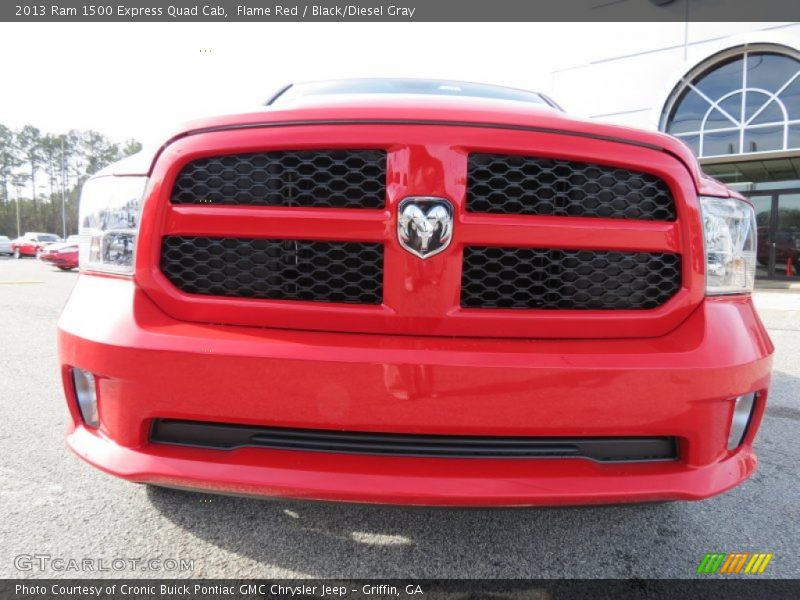 Flame Red / Black/Diesel Gray 2013 Ram 1500 Express Quad Cab