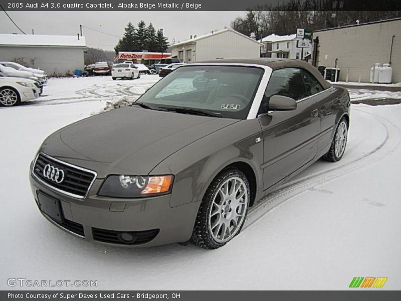 Front 3/4 View of 2005 A4 3.0 quattro Cabriolet