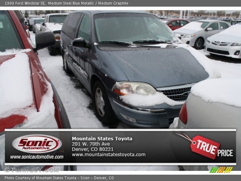 Medium Steel Blue Metallic / Medium Graphite 1999 Ford Windstar SE