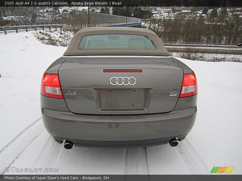 Alpaka Beige Metallic / Beige 2005 Audi A4 3.0 quattro Cabriolet