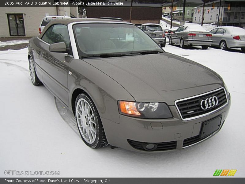 Front 3/4 View of 2005 A4 3.0 quattro Cabriolet