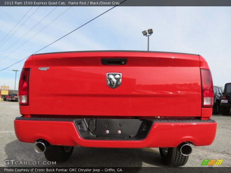 Flame Red / Black/Diesel Gray 2013 Ram 1500 Express Quad Cab