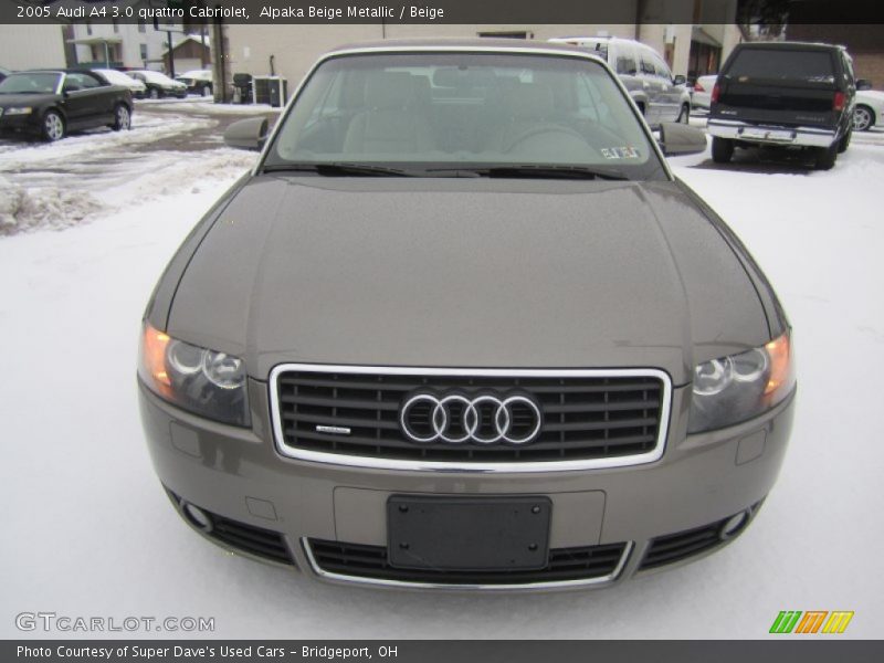 Alpaka Beige Metallic / Beige 2005 Audi A4 3.0 quattro Cabriolet