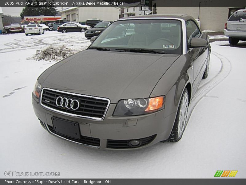 Alpaka Beige Metallic / Beige 2005 Audi A4 3.0 quattro Cabriolet