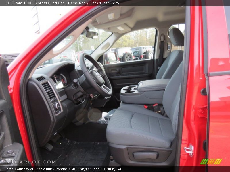 Flame Red / Black/Diesel Gray 2013 Ram 1500 Express Quad Cab