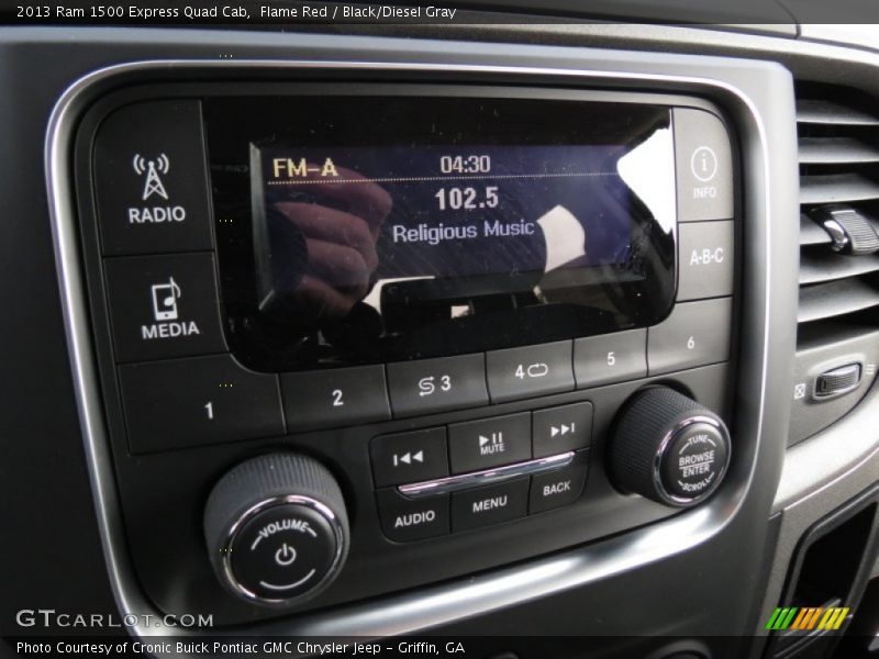 Flame Red / Black/Diesel Gray 2013 Ram 1500 Express Quad Cab