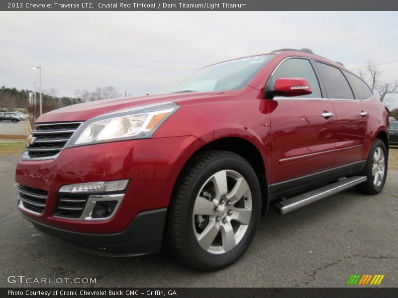 Crystal Red Tintcoat / Dark Titanium/Light Titanium 2013 Chevrolet Traverse LTZ