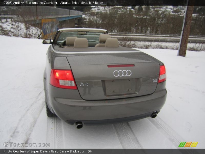 Alpaka Beige Metallic / Beige 2005 Audi A4 3.0 quattro Cabriolet