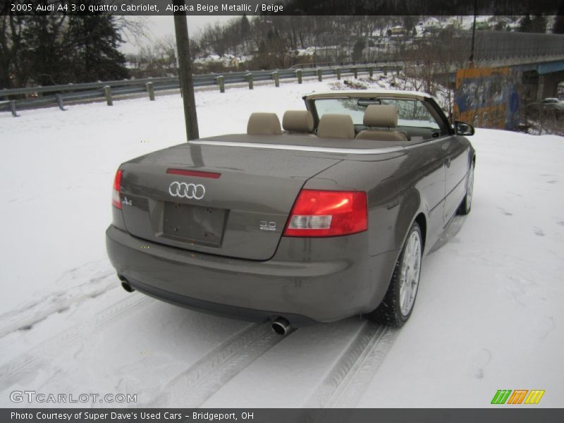 Alpaka Beige Metallic / Beige 2005 Audi A4 3.0 quattro Cabriolet