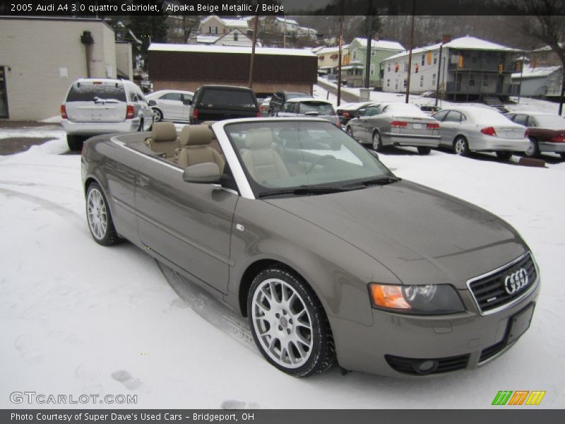 Alpaka Beige Metallic / Beige 2005 Audi A4 3.0 quattro Cabriolet