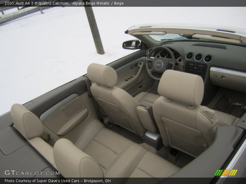 Alpaka Beige Metallic / Beige 2005 Audi A4 3.0 quattro Cabriolet