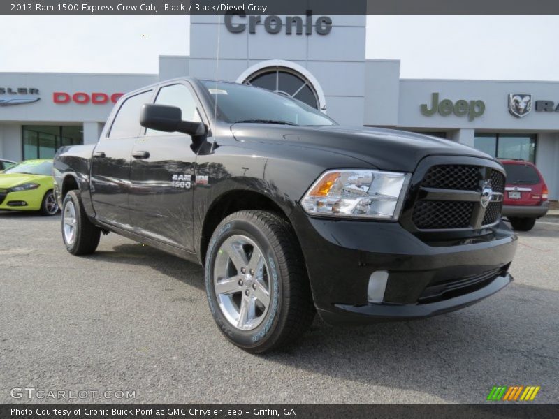 Black / Black/Diesel Gray 2013 Ram 1500 Express Crew Cab