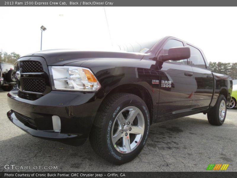 Black / Black/Diesel Gray 2013 Ram 1500 Express Crew Cab