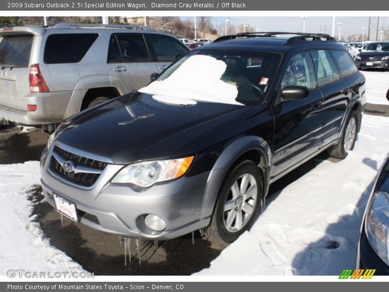 Diamond Gray Metallic / Off Black 2009 Subaru Outback 2.5i Special Edition Wagon