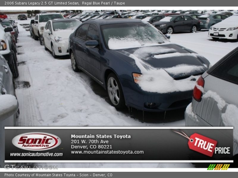 Regal Blue Pearl / Taupe 2006 Subaru Legacy 2.5 GT Limited Sedan
