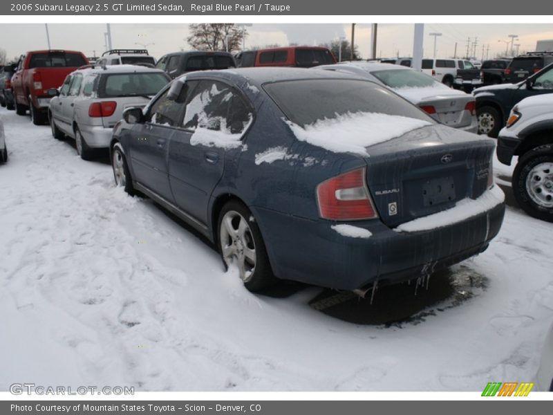 Regal Blue Pearl / Taupe 2006 Subaru Legacy 2.5 GT Limited Sedan