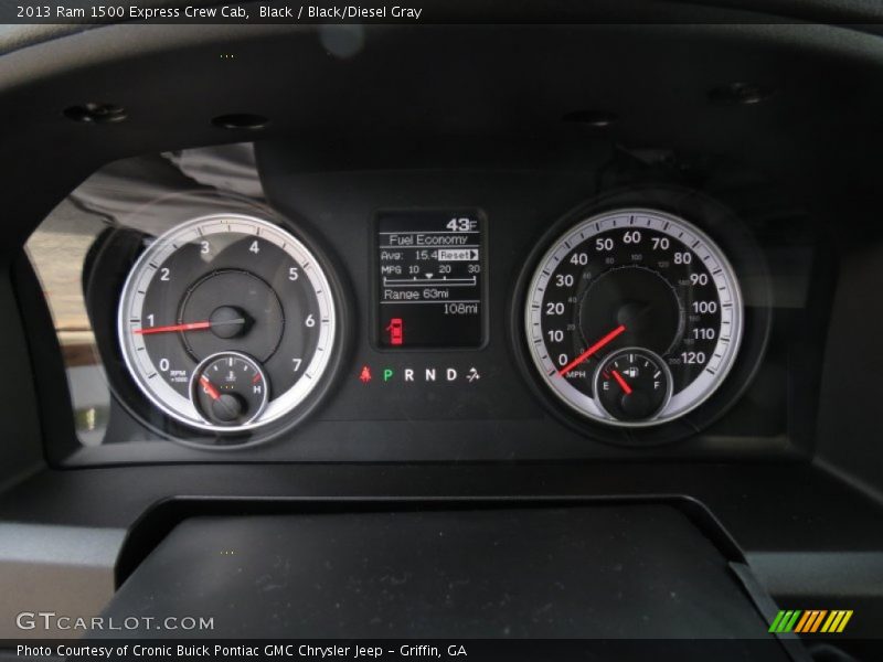 Black / Black/Diesel Gray 2013 Ram 1500 Express Crew Cab