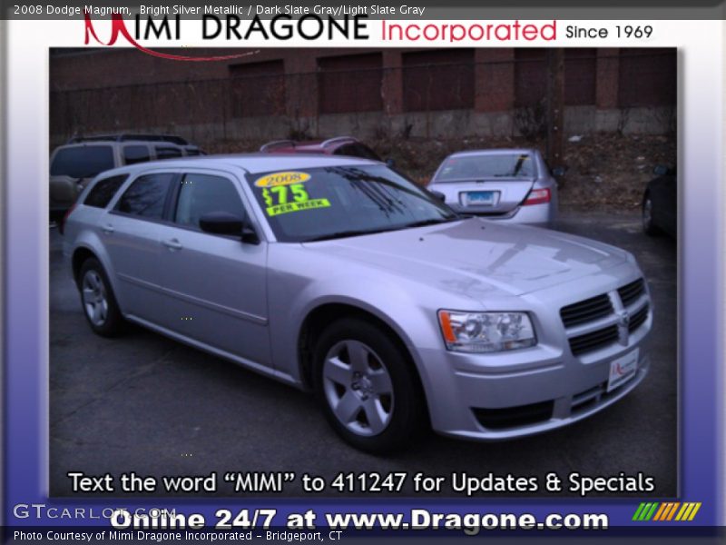 Bright Silver Metallic / Dark Slate Gray/Light Slate Gray 2008 Dodge Magnum