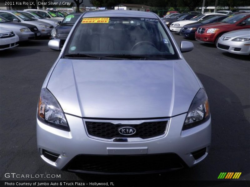 Clear Silver / Gray 2011 Kia Rio LX