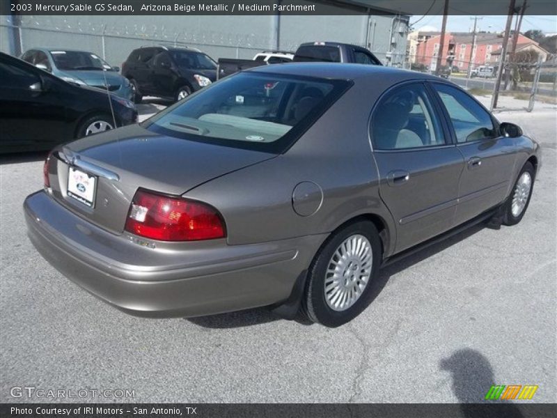 Arizona Beige Metallic / Medium Parchment 2003 Mercury Sable GS Sedan