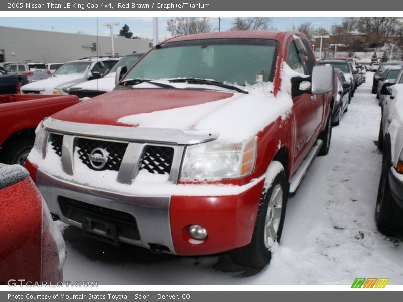 Red Brawn / Graphite/Titanium 2005 Nissan Titan LE King Cab 4x4