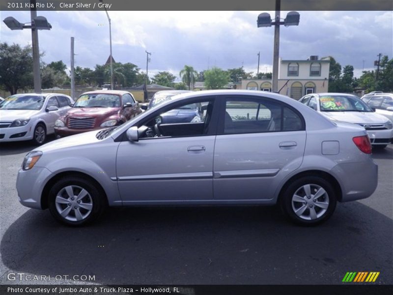 Clear Silver / Gray 2011 Kia Rio LX