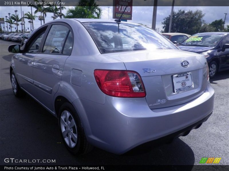 Clear Silver / Gray 2011 Kia Rio LX