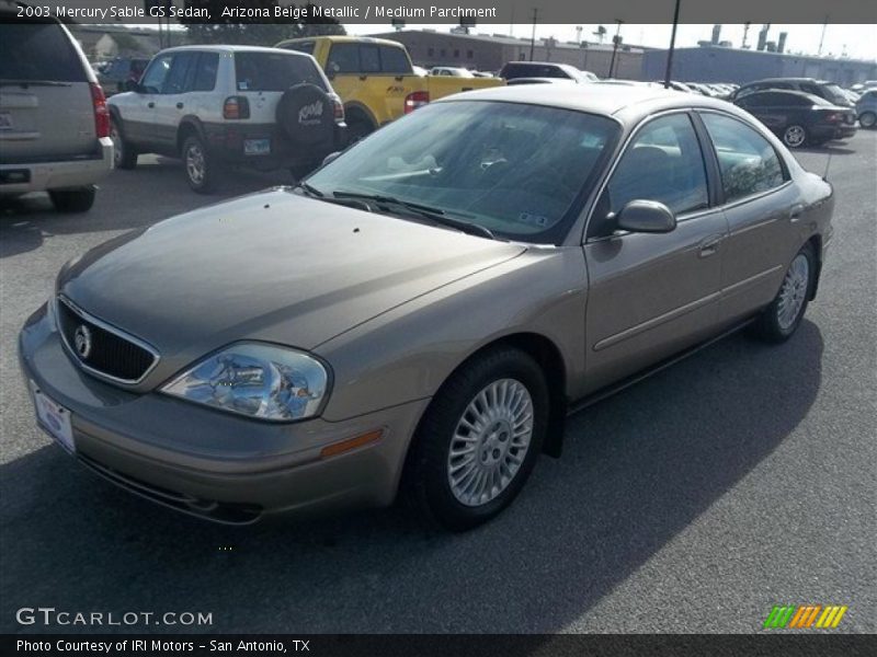 Arizona Beige Metallic / Medium Parchment 2003 Mercury Sable GS Sedan