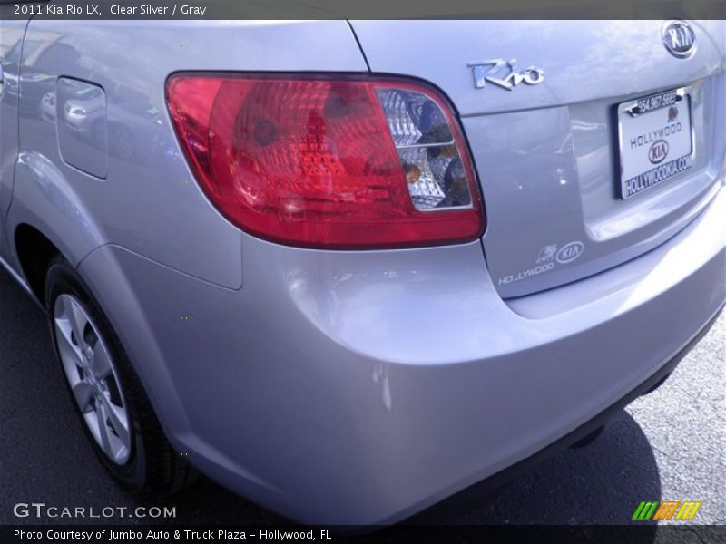 Clear Silver / Gray 2011 Kia Rio LX