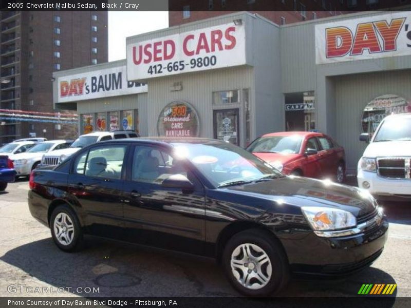 Black / Gray 2005 Chevrolet Malibu Sedan
