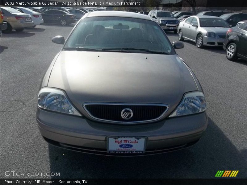 Arizona Beige Metallic / Medium Parchment 2003 Mercury Sable GS Sedan