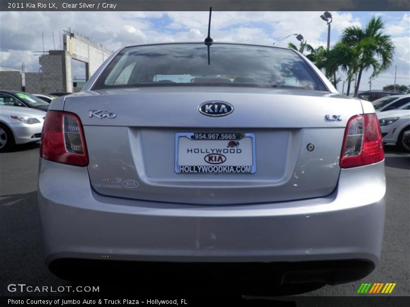 Clear Silver / Gray 2011 Kia Rio LX
